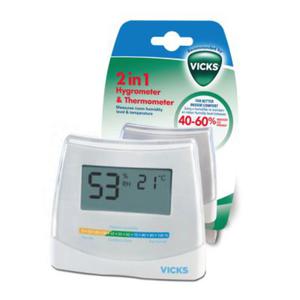 VICKS 2 in 1 Higrometr i termometr Higrometr & Termometr elektroniczny - 2872951782