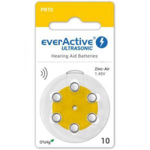 everActive Ultrasonic 1,45 V rozmiar 10 Bateria do aparatw suchowych opakowanie 6 szt - 2872952190