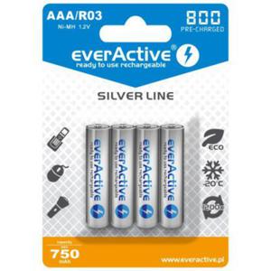 everActive Silver Line R03/AAA Akumulator Ni-MH 800 mAh opakowanie 4 szt. - 2872952198