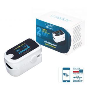 Pulsoksymetr VITAMMY O2 connect z Bluetooth Certyfikowany pulsoksymetr z POLSK APLIKACJVITAMMY - 2872953018