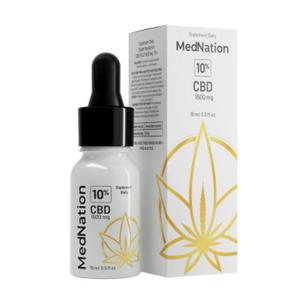 Med Nation CBD GOLD 15 ml, 1500 mg, 10% Olejek o penym spektrum kannabinoidw, flawonoidw oraz te - 2872953761