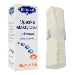 BIOMAR Opaska elastyczna uciskowa z zapink 10cm x 4m Opaska elastyczna uciskowa z zapink - 2872954510