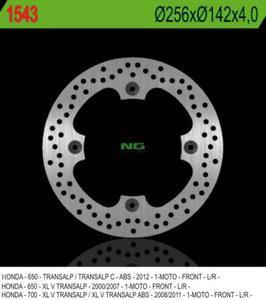 NG1543 motocyklowa tarcza hamulcowa PRZD HONDA XL650V TRANSALP 00-07, XL700V / ABS TRANSALP 08-11 (256X142X4,0) (4X10,5MM) NG TARCZA HAMULCOWA PRZD HONDA XL 650V TRANSALP (00-07), XL 700V / ABS TRANSALP (08-11) (256X144X4,0) (4X10,5MM) MOTORUS.PL - 2859913179