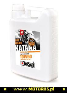 IPONE KATANA 10W60 OFF-ROAD olej silnikowy 100% SYNTETYK 5L (ESTER, MA2) IPONE super CENY na oleje i chemi motocyklow sklep motocyklowy MOTORUS.PL - 2859915235