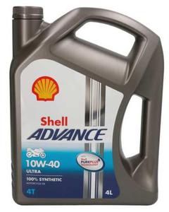 SHELL ADVANCE 4T ULTRA 10W40 olej silnikowy syntetyczny motocyklowy 4L SHELL ADVANCE 4T ULTRA 10W40 olej silnikowy syntetyczny motocyklowy 4L MOTORUS.PL - 2864624672