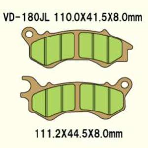 VESRAH VD180JL Sintered motocyklowe klocki hamulcowe Przd HONDA PCX125 2010-2017 VESRAH klocki, zawory, tarcze sprzga motocyklowe sklep MOTORUS.PL - 2864624719