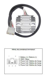 DZE 2463-01 regulator napicia YAMAHA FZS1000 01-05, XVS650 01-16 (5KP-81960-00) (35A) (5FL-81960-00) DZE moduy zaponowe alternatory regulatory napicia SUPER CENY sklep motocyklowy MOTORUS.PL - 2865445922