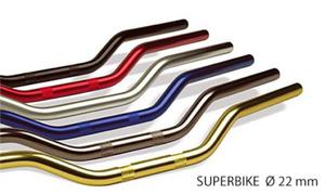 TRW LUCAS SUPERBIKE SREBRNA Aluminiowa kierownica motocyklowa 22mm TRW LUCAS kierownica motocyklowa SUPER CENY sklep motocyklowy MOTORUS.PL - 2866562291