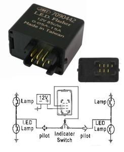 Przerywacz do kierunkowskazw 12V 7PIN LED SUZUKI AN250, DL650 04-15, GSF600/650/1250, GSXR600/750/1000. GSXS750 17-21 JMP technika motocyklowa SUPER CENY sklep motocyklowy MOTORUS.PL - 2866563482