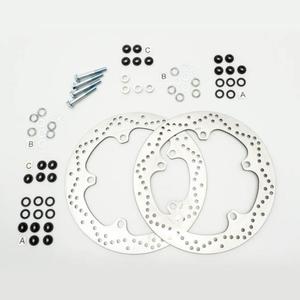 NG motocyklowa tarcza hamulcowa 2szt. BMW F800/R850,1100,1150/K 1200/1300/1600 (320X181X4,8MM) (5X14,0MM) NG TARCZA HAMULCOWA PRZD BMW R 1200 GS/ADV '13-'18, R 1250 GS/ADV '19-'22, R 1300 GS '22, (320X181X4,8MM) (5X14,0MM) (ZESTAW DWCH TARCZ HAMULCOWYCH O POWIKSZNEJ REDNICY Z ADAPTERAMI) MOTORUS.PL - 2866565866