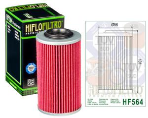 Hiflofiltro HF564 motocyklowy filtr oleju APRILIA długi 101mm, CAN-AM 990 RS Spyder SM5/SE5 10-12, BUELL 1125CR 09-10 HIFLOFILTRO motocyklowe filtry oleju NAJLEPSZA CENA w sklepie MOTORUS.PL - 2871636494