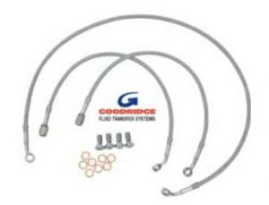 GOODRIDGE przewody w stalowym oplocie przód + TY SUZUKI DL650 V-STROM ABS (04-10) GOODRIDGE...