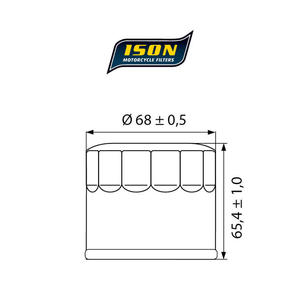 ISON 138 motocyklowy filtr oleju HF138 ISON filtry oleju do motocykli jak HifloFiltro w sklepie motocyklowym MOTORUS.PL - 2822433384