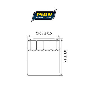 ISON 303 motocyklowy filtr oleju HF303 ISON filtry oleju do motocykli jak HifloFiltro w sklepie motocyklowym MOTORUS.PL - 2822433385