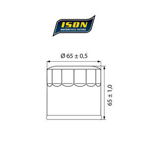 ISON 204 motocyklowy filtr oleju HF204 ISON filtry oleju do motocykli jak HifloFiltro w sklepie motocyklowym MOTORUS.PL - 2822433386