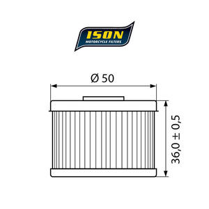 ISON 112 motocyklowy filtr oleju HF112 ISON filtry oleju do motocykli jak HifloFiltro w sklepie...