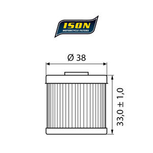 ISON 116 motocyklowy filtr oleju HF116 ISON filtry oleju do motocykli jak HifloFiltro w sklepie motocyklowym MOTORUS.PL - 2822433388