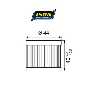 ISON 131 motocyklowy filtr oleju HF131 ISON filtry oleju do motocykli jak HifloFiltro w sklepie motocyklowym MOTORUS.PL - 2822433390