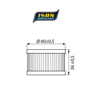 ISON 137 motocyklowy filtr oleju HF137 ISON filtry oleju do motocykli jak HifloFiltro w sklepie motocyklowym MOTORUS.PL - 2822433393