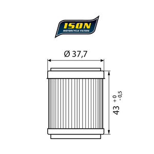 ISON 143 motocyklowy filtr oleju HF143 ISON filtry oleju do motocykli jak HifloFiltro w sklepie motocyklowym MOTORUS.PL - 2822433398