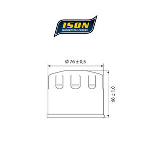 ISON 153 motocyklowy filtr oleju HF153 ISON filtry oleju do motocykli jak HifloFiltro w sklepie motocyklowym MOTORUS.PL - 2822433405