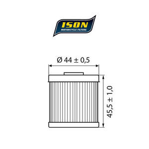 ISON 154 motocyklowy filtr oleju HF154 ISON filtry oleju do motocykli jak HifloFiltro w sklepie motocyklowym MOTORUS.PL - 2822433406