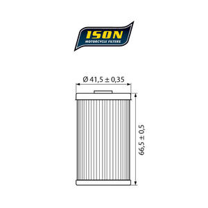 ISON 155 motocyklowy filtr oleju HF155 ISON filtry oleju do motocykli jak HifloFiltro w sklepie motocyklowym MOTORUS.PL - 2822433407