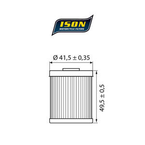 ISON 157 motocyklowy filtr oleju HF157 ISON filtry oleju do motocykli jak HifloFiltro w sklepie motocyklowym MOTORUS.PL - 2822433409