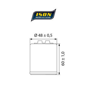 ISON 183 motocyklowy filtr oleju HF183 ISON filtry oleju do motocykli jak HifloFiltro w sklepie motocyklowym MOTORUS.PL - 2822433414