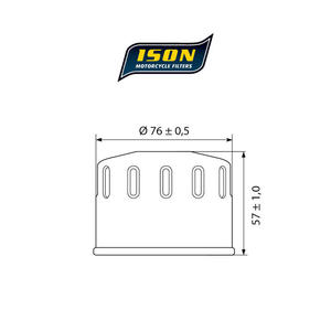 ISON 184 motocyklowy filtr oleju HF184 ISON filtry oleju do motocykli jak HifloFiltro w sklepie motocyklowym MOTORUS.PL - 2822433415