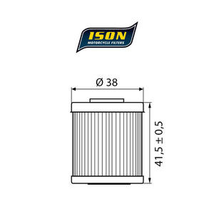 ISON 207 motocyklowy filtr oleju HF207 ISON filtry oleju do motocykli jak HifloFiltro w sklepie motocyklowym MOTORUS.PL - 2822433416