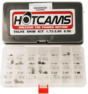 HOTCAMS HCSHIM00 zestaw pytek zaworowych 8.90mm od 1.72 do 2.60 co 0.04mm HOTCAMS pytki zaworowe PROMOCYJNE CENY sklep motocyklowy MOTORUS.PL - 2822433804