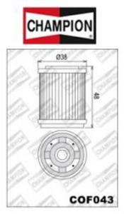CHAMPION COF043 motocyklowy filtr oleju HF143 - 2822434864