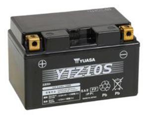 YUASA YTZ10S 12V 9,1Ah 190A L+ akumulator motocyklowy ZALANY bezobsugowy YUASA akumulatory baterie...