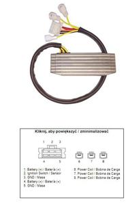 DZE 2334 regulator napicia SUZUKI VS700 1985-1987, VS750 1988-1991, VS800 1992-1997 DZE regulatory...