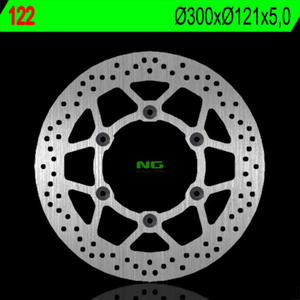 NG122 motocyklowa tarcza hamulcowa PRZD SUZUKI DR650 (91-95), DR800 (90-95) (300x121x5) NG TARCZA HAMULCOWA PRZD SUZUKI DR 650 '91-'95, DR 800 '90-'95 (300X121X5) MOTORUS.PL - 2822428392