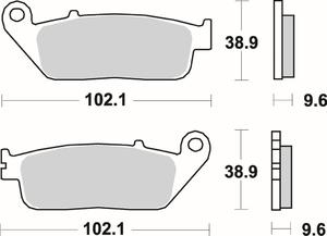 SBS 700 HS motocyklowe klocki hamulcowe komplet na 1 tarcz SBS motocyklowe klocki hamulcowe SUPER...