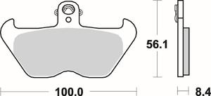 SBS 703 HS motocyklowe klocki hamulcowe komplet na 1 tarcz SBS motocyklowe klocki hamulcowe SUPER...