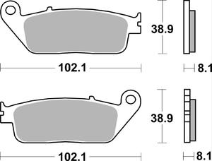 SBS 627 HS motocyklowe klocki hamulcowe komplet na 1 tarcz HONDA CB600F HORNET 1998-2016, CBF1000F 2006-2016 SBS 627 HS motocyklowe klocki hamulcowe komplet na 1 tarcz HONDA CB600F HORNET 1998-2016, CBF1000F 2006-2016 MOTORUS.PL - 2822442723