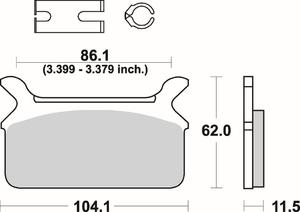 SBS 668 LS motocyklowe klocki hamulcowe komplet na 1 tarcz SBS motocyklowe klocki hamulcowe SUPER...