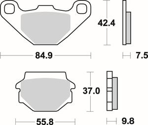 SBS 546 HS motocyklowe klocki hamulcowe komplet na 1 tarcz SBS motocyklowe klocki hamulcowe SUPER CENY sklep motocyklowy MOTORUS.PL - 2822442783