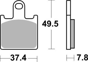 SBS 838 RS motocyklowe klocki hamulcowe komplet na 1 tarcz SBS motocyklowe klocki hamulcowe SUPER CENY sklep motocyklowy MOTORUS.PL - 2822442822