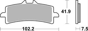 SBS 841 RS motocyklowe klocki hamulcowe komplet na 1 tarcz SBS motocyklowe klocki hamulcowe SUPER...