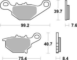 SBS 820 RSI motocyklowe klocki hamulcowe komplet na 1 tarcz SBS motocyklowe klocki hamulcowe SUPER CENY sklep motocyklowy MOTORUS.PL - 2822442838