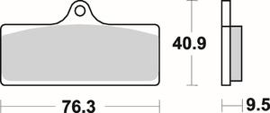 SBS 785 RS motocyklowe klocki hamulcowe komplet na 1 tarcz SBS motocyklowe klocki hamulcowe SUPER...