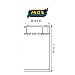 ISON 173B motocyklowy filtr oleju HF173B ISON filtry oleju do motocykli jak HifloFiltro w sklepie motocyklowym MOTORUS.PL - 2822444312