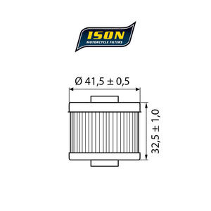 ISON 185 motocyklowy filtr oleju HF185 ISON filtry oleju do motocykli jak HifloFiltro w sklepie motocyklowym MOTORUS.PL - 2822444313