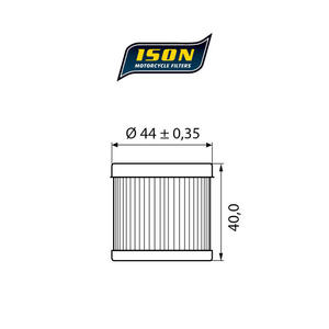 ISON 971 motocyklowy filtr oleju HF971 ISON filtry oleju do motocykli jak HifloFiltro w sklepie motocyklowym MOTORUS.PL - 2822444315