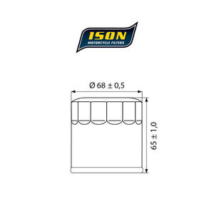 ISON 975 motocyklowy filtr oleju HF975 ISON filtry oleju do motocykli jak HifloFiltro w sklepie motocyklowym MOTORUS.PL - 2822444317