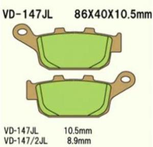 VESRAH VD147JL Sintered motocyklowe klocki hamulcowe TY HONDA CBR650F 14-20, XL650V 00-07, X-ADV750 17-21, YAMAHA XJ6 Diversion ABS 09-14 VESRAH Japoskie motocyklowe klocki hamulcowe w SUPER CENACH w sklepie motocyklowym MOTORUS.PL - 2822428602